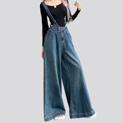 Sanded fashion denim pants for women