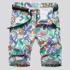 Skinny denim shorts for men