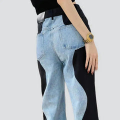 Wide-leg high-waist jeans for ladies