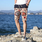 Natsu Short Pants Cream Retro Floral