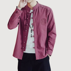 Kezumi Long Sleeve Shirt Raspberry Red