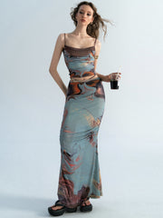 "Walking around Gagosian" Oil Painting Printed Set