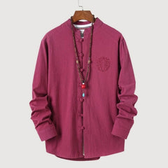 Kezumi Long Sleeve Shirt Raspberry Red
