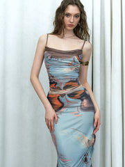 "Walking around Gagosian" Oil Painting Printed Set