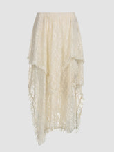 Retro Nomadic Mesh Irregular Long Skirt