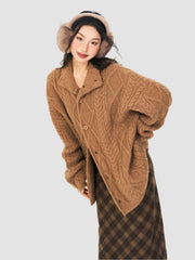 Retro Loose Knitted Cardigan