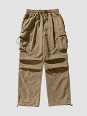 Retro Japanese Double Knee Cargo Pants