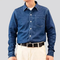 Street men's jean shirt