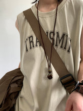 Retro Printed Sleeveless Sweat Vest