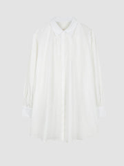 Waistband White Shirt Dress