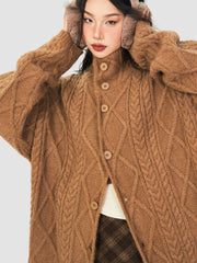 Retro Loose Knitted Cardigan