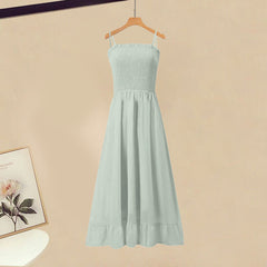 Chic Cardigan Backless Suspender Dress