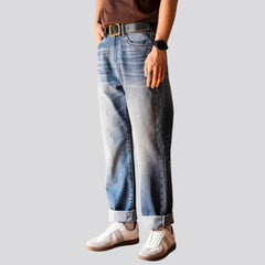 90s high-waist jeans for men