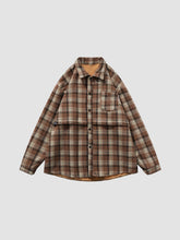 Retro Japanese Woolen Plaid Shirt
