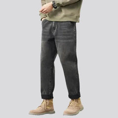 Whiskered baggy jeans for men