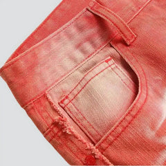 Distressed men's fashion jeans