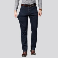 Straight thick jeans for men