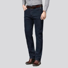 Straight thick jeans for men