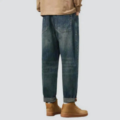 Whiskered fashion jeans for men