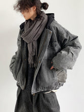 Vintage Double Zipper Denim Cotton Jacket