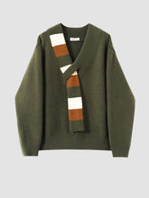 V-Neck Loose Knitted Sweater