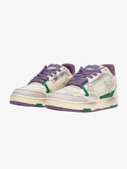 Starry Glide Retro Purple Stars Skate Sneakers
