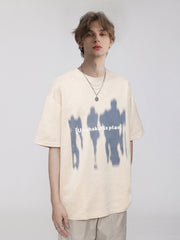 Fuzzy Shadow Print Tee