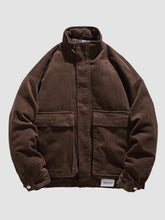 Retro Corduroy Loose Thickened Jacket