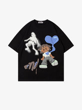 Skull Cartoon Print Tee