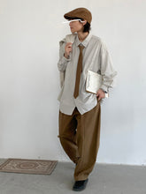 Retro Striped Long Sleeve Loose Shirt