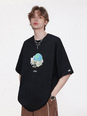 Bear Gift Earth Print Tee