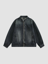 Retro Washed Denim Loose And Versatile Casual Jacket