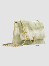 Authentic Texture Chain Crossbody Square Bag