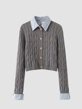 Two-piece Plaid Sweater Body Suit