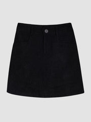 Corduroy Hip Hugging Skirt