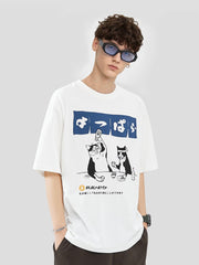 The Cat After Work Print Tee