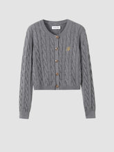 French Preppy Long Sleeved Cardigan