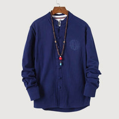 Kezumi Long Sleeve Shirt Blue