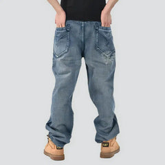 Vintage men's light-wash jeans