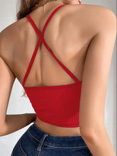 1pcs Red Style Sexy Women Camisole Breathable Ribbed Female Underwear