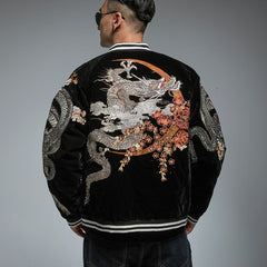 Embroidered Dragon Sukajan Jacket