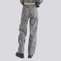 Voluminous pockets street jeans for women