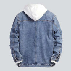 Casual regular men's denim jacket