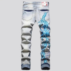 Light-wash vintage jeans for men