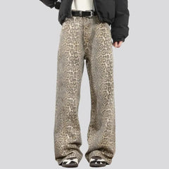 Baggy yellow jeans for women