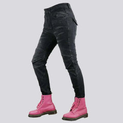 Protective biker jeans for women