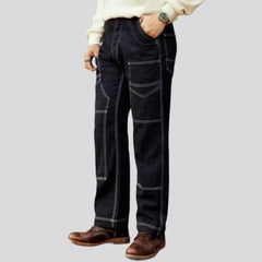 High-waist men's duty jeans