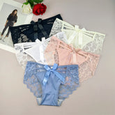 2Pcs Women's Sexy Ice Silk Underwear