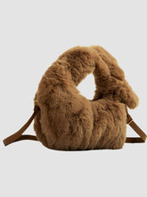 Velvet One Shoulder Crossbody Plush Bag