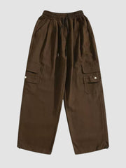 Loose Corduroy Cargo Pants